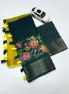 MG 571 Linen Digital Printed Fancy Surat Saree Wholesale Market